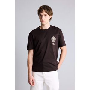 Defacto 100% Cotton Regular Fit Printed Short Sleeve T-Shirt