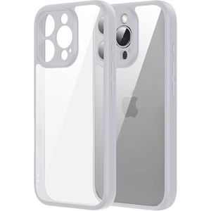 جراب هاتف شفاف من تين تك متوافق مع iPhone 11 Pro، مقاوم للصدمات بمواصفات عسكرية، مقاوم للاصفرار، نحيف، يوفر حماية كاملة للهاتف مع حماية للكاميرا - أزرق (رمادي)