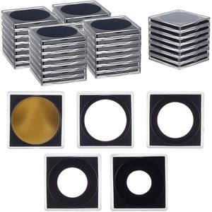 5 Pieces - Premium Quality Acrylic Clear Coin Capsules - Plastic Case to Protect and Store Coin Collections (Clear Coin Case)