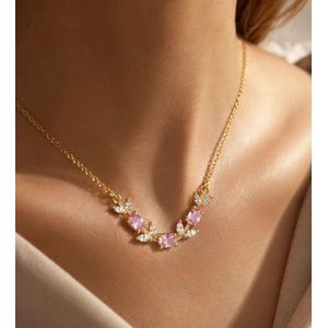 Delicate Tulip Flower Stainless Steel Necklace (Anti-Tarnish)