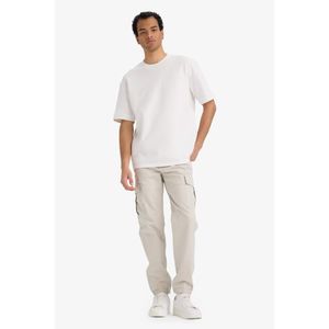 Defacto بنطلون كارجو جبردين قصة عادية بجيب