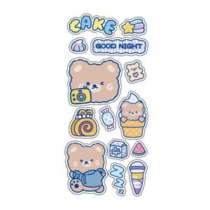 50 pcs/set Kawaii Cartoon Rilakkuma Bear Waterproof PVC Stickers