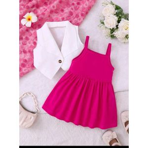 فستان بناتي مع جاكيت - متعدد الألوان