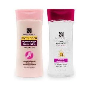 Rose Berry روز بيري لوشن+ بادي اويل 
