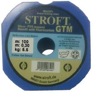 STROFT Fishing Line Invisible STROFT80% fluorocarbon  made in Germany 100 meter Size 30 lemon Yellow