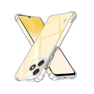 جراب سيليكون متوافق مع هواتف Realme C53/C51/note 50، جراب واقٍ مقاوم للصدمات والسقوط والخدوش، جراب سيليكون TPU ناعم وشفاف فاخر