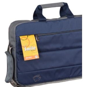 Smile شنطة لاب توب كتف بجيوب داخليه وسوسته اماميه مخفيه  بجودة عالية 