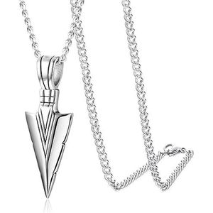 سلسلة قلادة مثلثة الشكل من الفولاذ المقاوم للصدأ