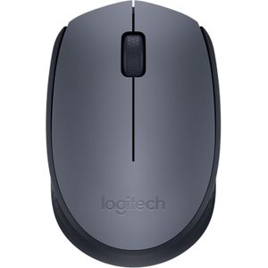 Logitech ماوس لاسلكي M170، بتردد 2.4 جيجاهرتز مع مستقبل نانو USB، تتبع بصري، عمر بطارية يصل إلى 12 شهرًا، مناسب للاستخدام باليدين، متوافق مع أجهزة الكمبيوتر الشخصية - ماك - أجهزة الكمبيوتر المحمولة - رمادي