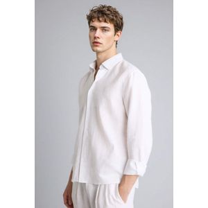 Defacto Regular Fit Long-sleeve Linen Shirt