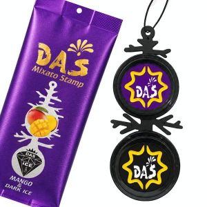 Das معطر هواء للسيارة DAS_MIXATO STAMP برائحة المانجو والآيس (المنثول) الداكن