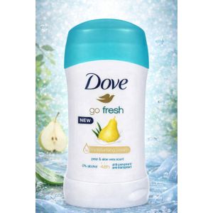 Dove مضاد تعرق ستيك برائحة الكمثرى والألوفيرا للنساء – حماية حتى 48 ساعة من العرق والروائح – 40 جم