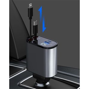 Trumac 20W Dual USB Car Charger with LED Display for Cell Phones