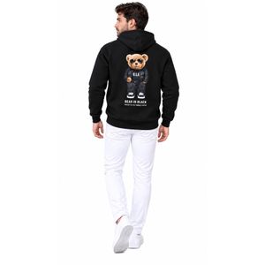 Hero Basics هودى مطبوع دبدوب اسود