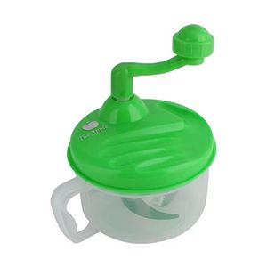 Household Kitchen Broke Dishes Vegetable Grinder Chopper Manual Machine Green