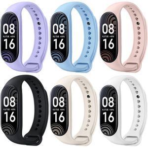حزمة هيجز من 6 أساور متوافقة مع شاومي مي باند 4/مي باند 3/أمازفيت باند 5/مي باند 7/مي باند 6/مي باند 5 للنساء والرجال، سوار رياضي من السيليكون الناعم والقابل للتنفس
