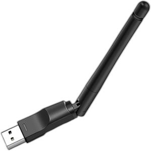 USB WiFi Adapter 300Mbps- Wireless Network Card Adapter for Desktop- Laptop- Windows- Receiver- Mac OS- Linux- Raspberry Pi/Pi- Win 7/ CE/ 2000/ XP/Vista/ 2 3 4 Zero- Mag Setbox (Black- normal)