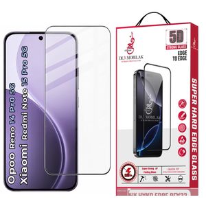 for OPPO Reno 14 Pro 5G / Xiaomi Redmi Note 15 Pro 5G Tempered Glass Screen Protector, 9H Hardness Anti-Scratch Tempered Glass flim, Case Friendly, Anti-Scratch - Clear