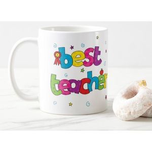 Best Teacher Ever Mug - 325 MI - متعدد الالوان