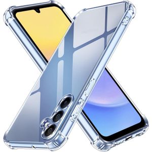 Ivoler Case for Samsung Galaxy A15 4G/A15 5G, Ultra Transparent Shockproof Silicone Protective Case with Reinforced Corners Clear Thin Soft TPU Bumper Cover