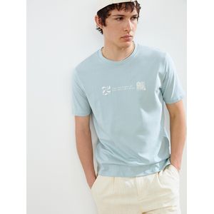 LC Waikiki Crew Neck Short Sleeve Printed Combed Cotton Men's T-Shirt