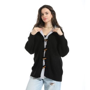 Menta By Coctail تريكو كارديجان-17409-اسود