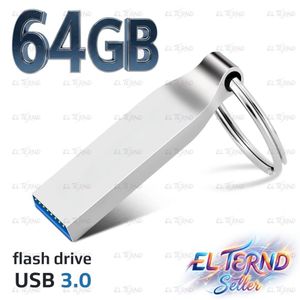 64GB USB 3.0 Flash Drive - Fast Data Transfer, Compatible with Windows and Mac Systems By EL-TERND - Silver