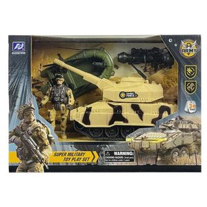 Dream Land Super Military Special Combat Soldier Playset (Tank,Soldier and Boat) - HW-M133-3