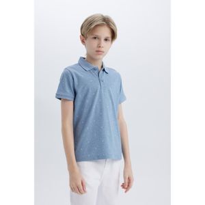 Defacto Polo Neck Pique Short Sleeve T-Shirt Men Kids