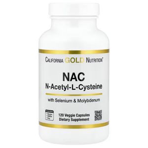 California Gold Nutrition  Nac-Acetyl L-Cysteine  and Selenium 120 Vegetarian Capsules