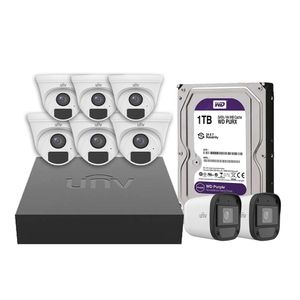 General System XVR 4 Channel 1TB HDD 8-Ch 1U Digital Video Recorder + 8 Camera 2 MP Indoor * Oudoor