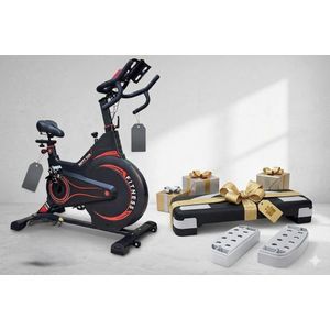 Happy Gam Elite Studio Cycle with 5KG Weighted Slam Ball Included for FREE – Professional Grade Stationary Bike for Intensive Workouts – Premium Fitness Gift Set