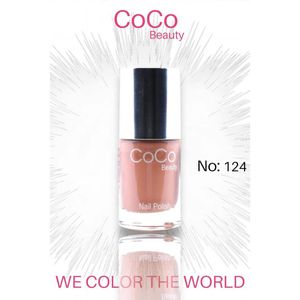 COCOBEAUTY Nail Polish No. 124 Peach Amber 12ml