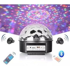 كرة ديسكو بجهاز تحكم عن بعد وكشاف