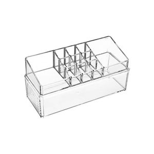 Happy Home 2pcs Stackable Acrylic Makeup Organizer Bathroom Vanity Organizer and Storage, Perfect for Desk and Dresser Countertops, Great for Cosmetics, Skincare, Lipstick