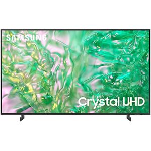 Samsung تلفزيون سامسونج 85 بوصة بتقنية المعالج الكريستالي 4K LED - رمادي تيتان - UA85DU8000UXEG (موديل 2024)