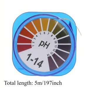 pH test strips, range 1-14, 100 strips, for water treatment, easy to read