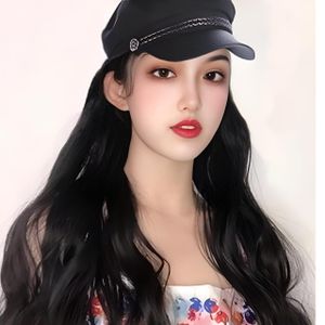 قبعة شعر نسائية بني غامق