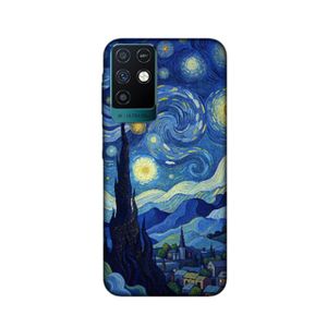 جراب سيليكون مطبوع من SS متوافق مع هاتف Infinix Note 8i