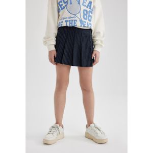 Defacto Girls' Pleated Cotton Shorts Skirt