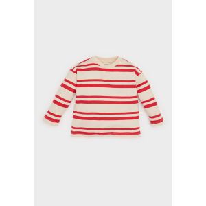 Defacto Baby Boy Bike Neck Regular Fit Long Sleeve T-Shirt - Ecru