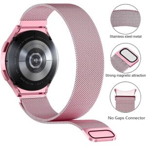 سوار ساعة مغناطيسي من الستانلس ستيل من Next Store متوافق مع ساعة سامسونج جالاكسي 4/5/6/7 مقاس 40/44 ملم وساعة 6 كلاسيك 43 ملم و47 ملم و5 برو مقاس45 ملم وجالاكسي 4 كلاسيك مقاس42/46 ملم