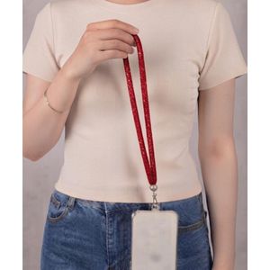 Red mobile phone accessory pendant   