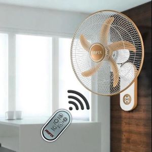 Prifix مروحة حائط بريفيكس هاواي بريموت كنترول 18 بوصة - ابيض وذهبي - WFH-181