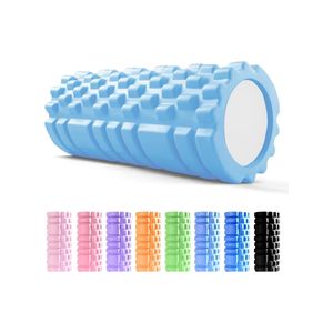 أسطوانة يوغا - أسطوانة إسفنجية، أسطوانة إسفنجية للياقة البدنية، أسطوانة تدليك العضلات العميقة، أسطوانة تدليك عضلات خفيفة الوزن لليوغا والبيلاتس لاسترخاء العضلات وتمارين التوازن (حليب، 45 سم)