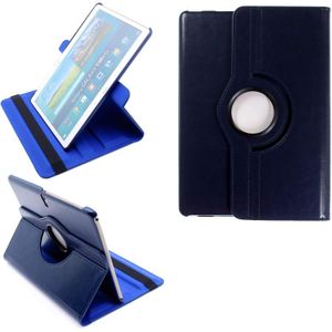 Case for Samsung Galaxy Tab S 10.5 SM-T800 SM-T801 SM-T805 360° Rotation Smart Cover Case Stand Auto Wake/Sleep  Dark Blue