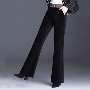 Fashion (Black)Faux Fur Pants Winter Warm Thick Sweatpants Joggers