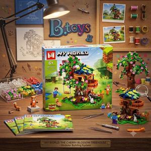 "My World: The Cherry Blossom Treehouse" Modular Building Set