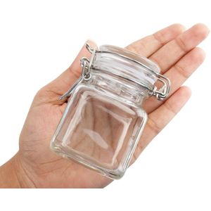 Coffee Bean Storage Jar, Glass Coffee Powder Jar, Sealed Storage Jar, Special Food Storage Bottle, Pickle Jar, Storage (50ml) (3)