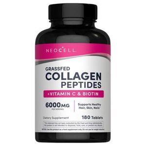 NEOCELL Super Collagen Tablets with Vitamin C and Biotin, 180 Count